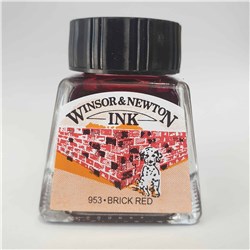 W N 040 Drawing Ink 14mL (953) Brick Red Waterproof